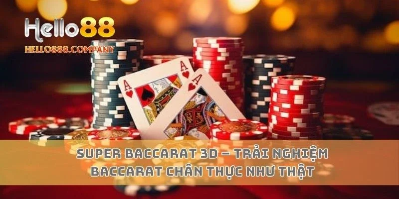 Super Baccarat 3D – Trải nghiệm baccarat chân thực như thật